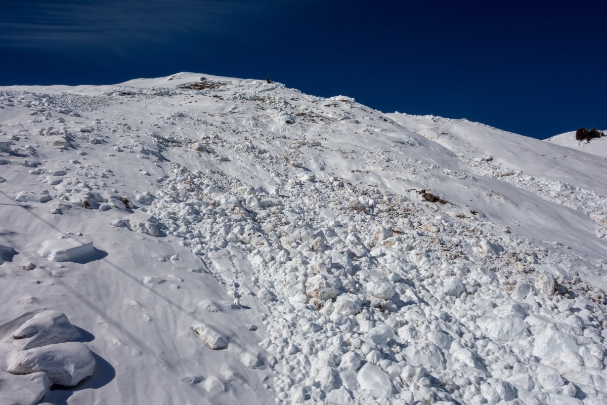Lawinenabgang an der Sesselbahn Lengebrand-Parwengesattel, Februar 2018