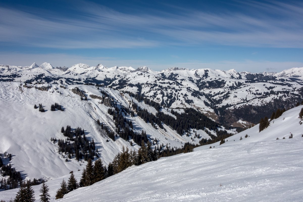 Panorama vom Parwengesattel, Februar 2018