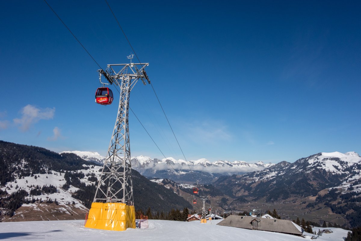 Kabinenbahn Eggweid-Rinderberg, Februar 2018