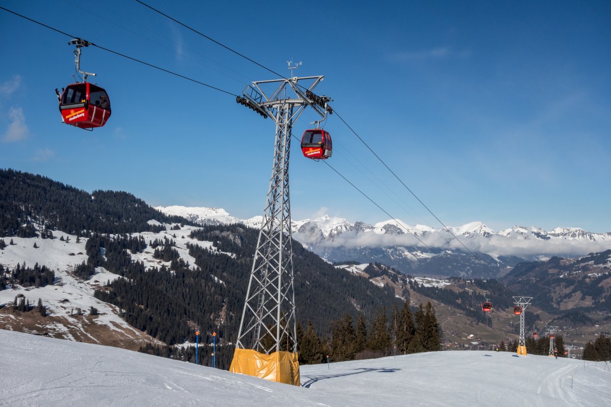 Kabinenbahn Zweisimmen-Eggweid, Februar 2018