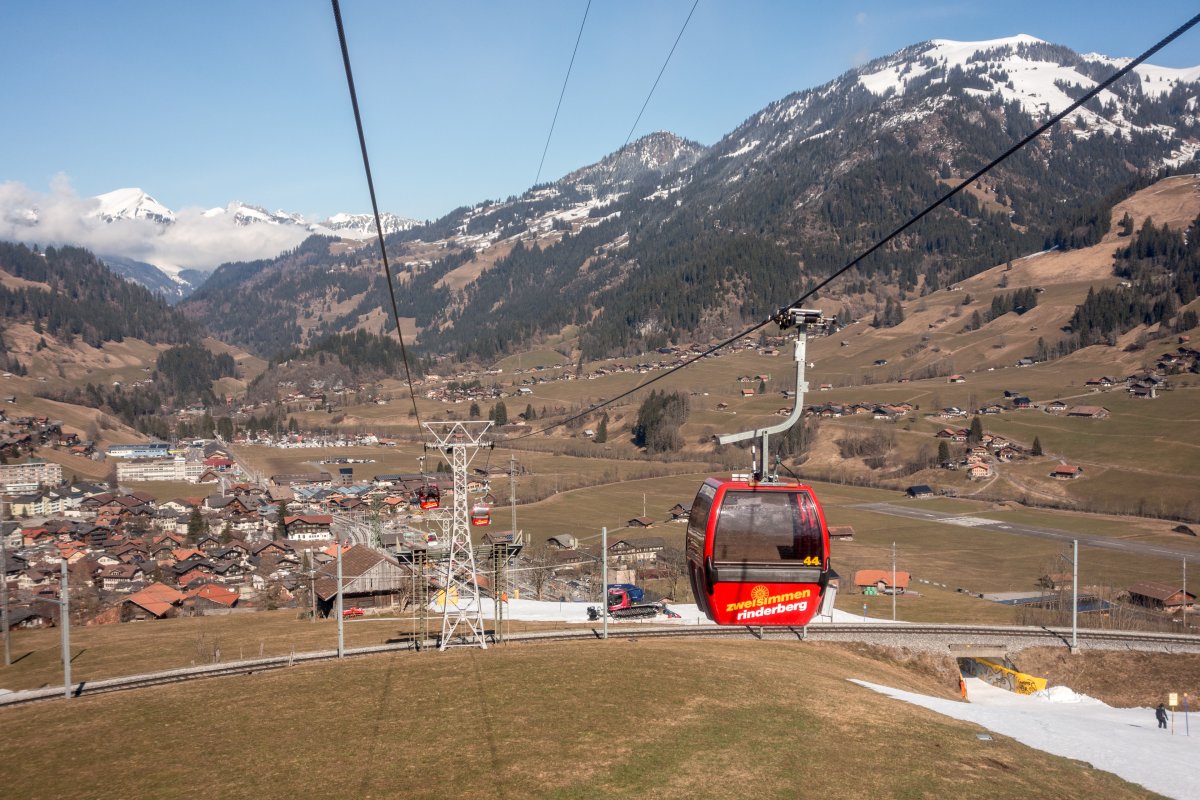 Kabinenbahn Zweisimmen-Eggweid, Februar 2018