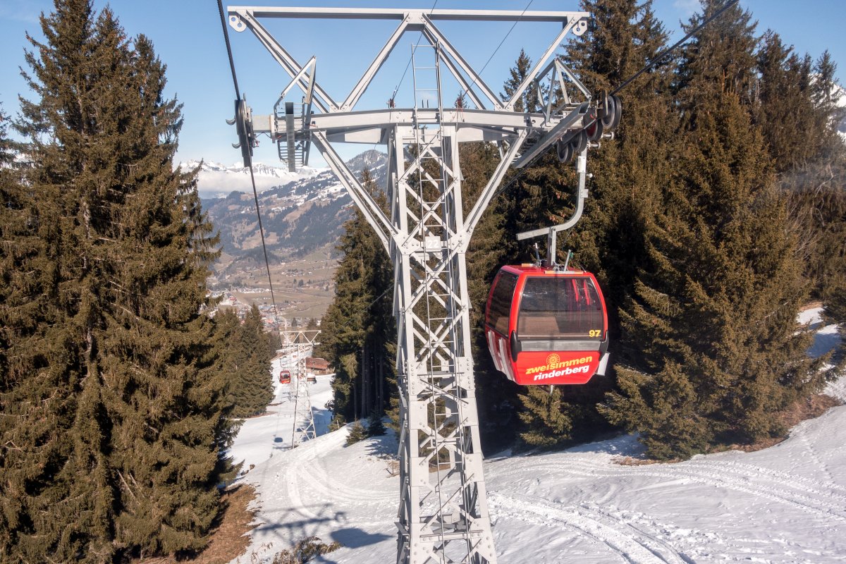 Kabinenbahn Zweisimmen-Eggweid, Februar 2018