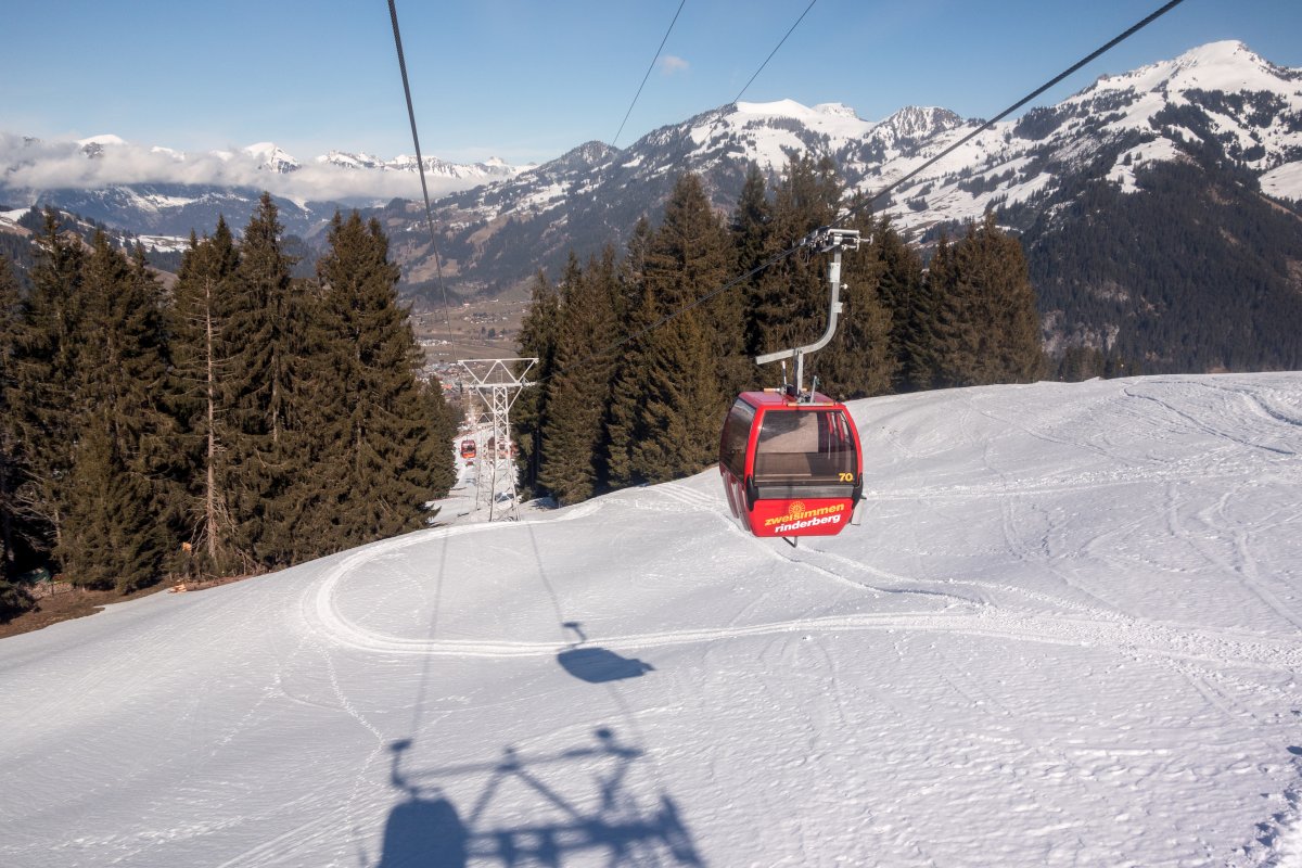 Kabinenbahn Zweisimmen-Eggweid, Februar 2018