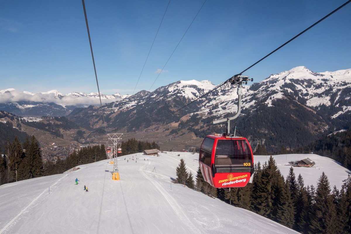 Kabinenbahn Zweisimmen-Eggweid, Februar 2018