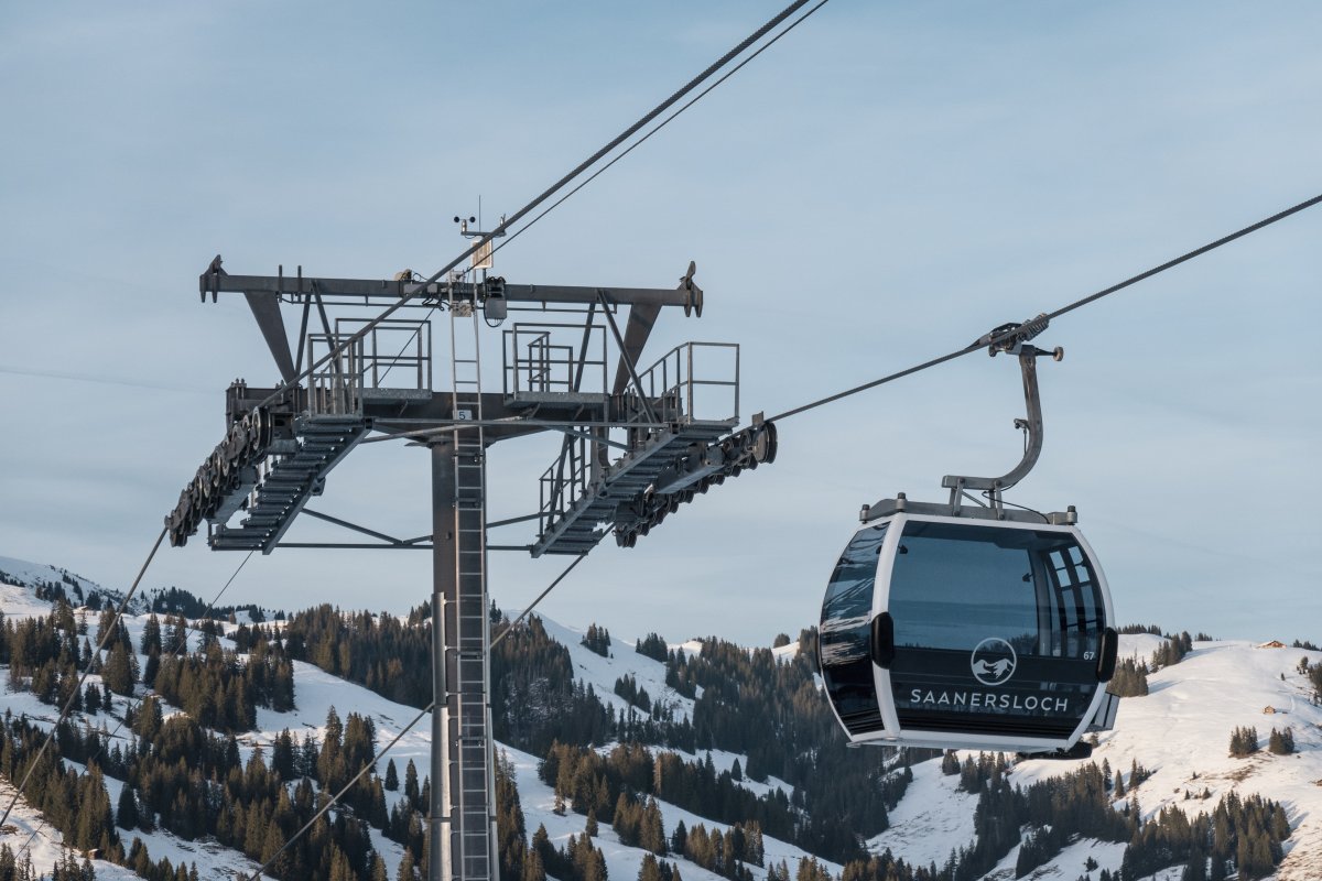 Kabinenbahn Saanenmöser-Kleiner Saanenwald, Dezember 2022