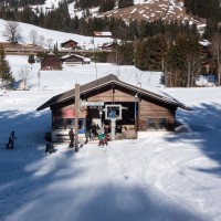 Talstation des Schlepplifts Lätz Güetli, Februar 2018