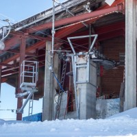 Bergstation des Schlepplifts Saanerslochgrat, Februar 2018