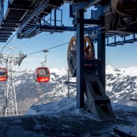 Bergstation der Kabinenbahn Eggweid-Rinderberg, Februar 2018