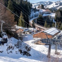 Talstation der Sesselbahn Oeschseite-Büelti, Februar 2018