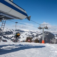 Bergstation der Sesselbahn Oeschseite-Chübeli, Februar 2018