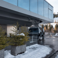 Talstation der Kabinenbahn Saanenmöser-Kleiner Saanenwald, Dezember 2022