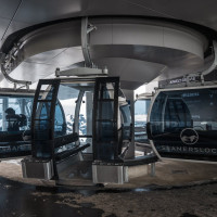 Bergstation der Kabinenbahn Kleiner Saanenwald-Saanerslochgrat, Dezember 2022