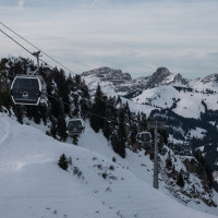 Kabinenbahn Kleiner Saanenwald-Saanerslochgrat, Dezember 2022
