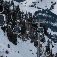 Kabinenbahn Kleiner Saanenwald-Saanerslochgrat, Dezember 2022