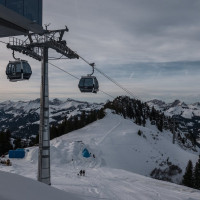 Kabinenbahn Kleiner Saanenwald-Saanerslochgrat, Dezember 2022