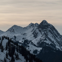Panorama vom Saanerslochgrat, Dezember 2022