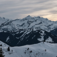 Panorama vom Saanerslochgrat, Dezember 2022