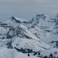 Panorama vom Saanerslochgrat, Dezember 2022