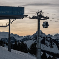 Kabinenbahn Kleiner Saanenwald-Saanerslochgrat, Dezember 2022