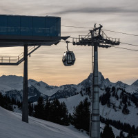 Kabinenbahn Kleiner Saanenwald-Saanerslochgrat, Dezember 2022