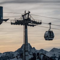 Kabinenbahn Kleiner Saanenwald-Saanerslochgrat, Dezember 2022