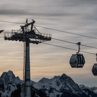 Kabinenbahn Kleiner Saanenwald-Saanerslochgrat, Dezember 2022