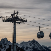 Kabinenbahn Kleiner Saanenwald-Saanerslochgrat, Dezember 2022