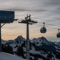 Kabinenbahn Kleiner Saanenwald-Saanerslochgrat, Dezember 2022