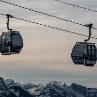 Kabinenbahn Kleiner Saanenwald-Saanerslochgrat, Dezember 2022