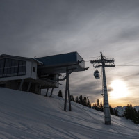 Kabinenbahn Kleiner Saanenwald-Saanerslochgrat, Dezember 2022
