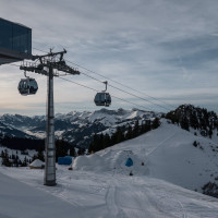 Kabinenbahn Kleiner Saanenwald-Saanerslochgrat, Dezember 2022