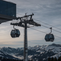 Kabinenbahn Kleiner Saanenwald-Saanerslochgrat, Dezember 2022