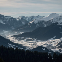 Panorama vom Saanerslochgrat, Dezember 2022