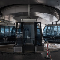 Bergstation der Kabinenbahn Kleiner Saanenwald-Saanerslochgrat, Dezember 2022