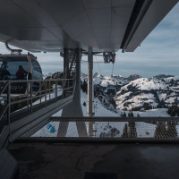Bergstation der Kabinenbahn Kleiner Saanenwald-Saanerslochgrat, Dezember 2022