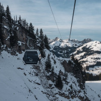 Kabinenbahn Kleiner Saanenwald-Saanerslochgrat, Dezember 2022