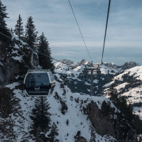 Kabinenbahn Kleiner Saanenwald-Saanerslochgrat, Dezember 2022