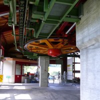 Talstation der Sesselbahn Schwarzsee-Riggisalp, Juli 2008