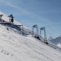 Bergstationen der Schlepplifte Geissalp, März 2011