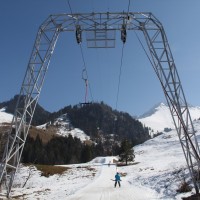 Ausstieg Schlepplift Gypsera, März 2011