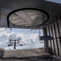 Bergstation der Sesselbahn Tusenmetersliften, Juli 2016