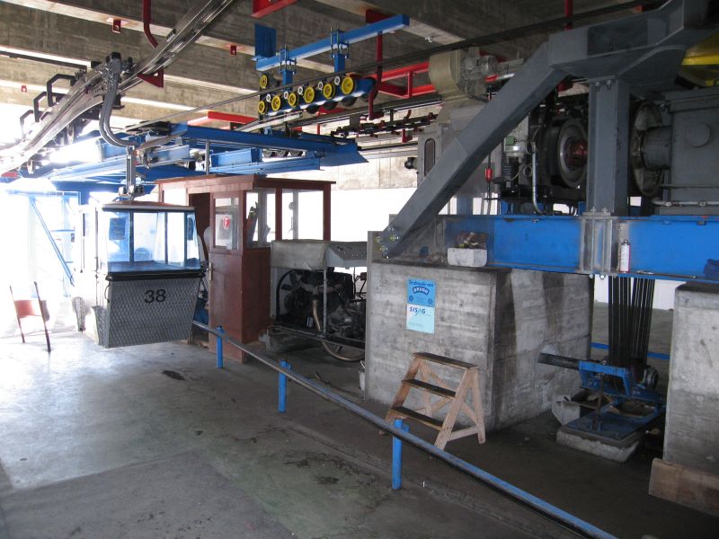 Bergstation der Kabinenbahn Scuol-Motta Naluns 2, Februar 2008