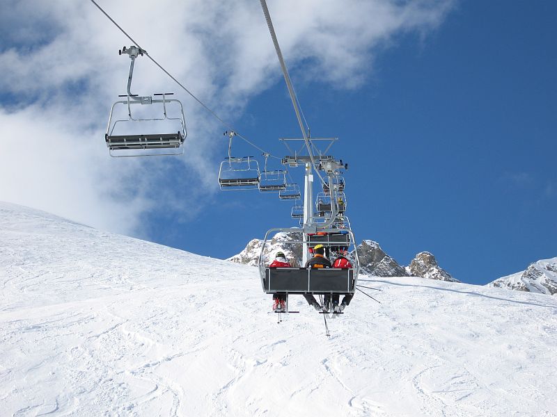 Sesselbahn Jonvrai-Mot da Ri, Februar 2008