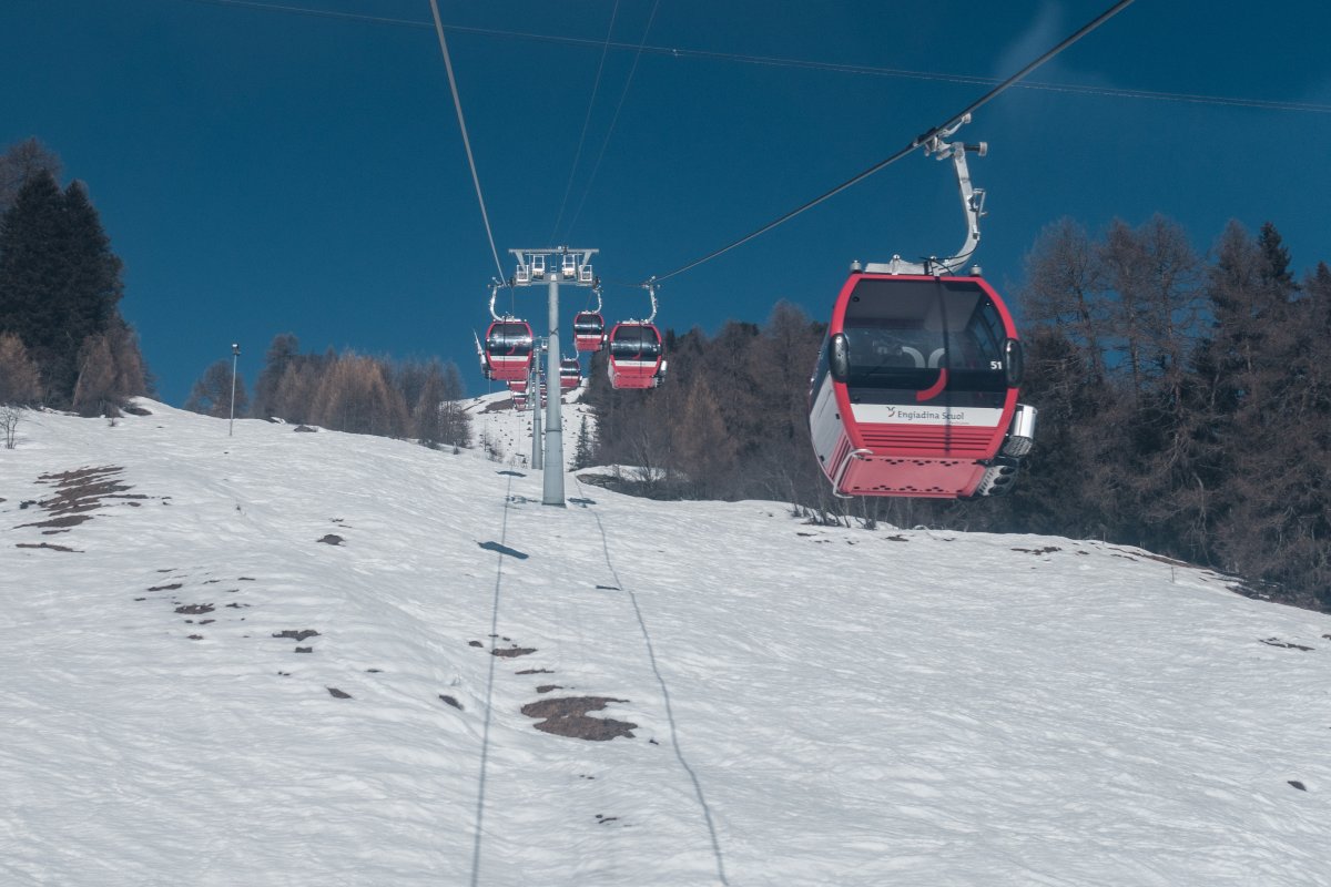 Kabinenbahn Scuol-Motta Naluns, März 2021