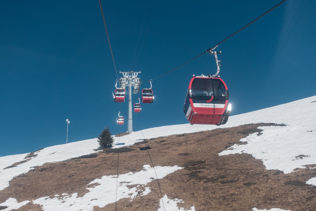 Kabinenbahn Scuol-Motta Naluns, März 2021