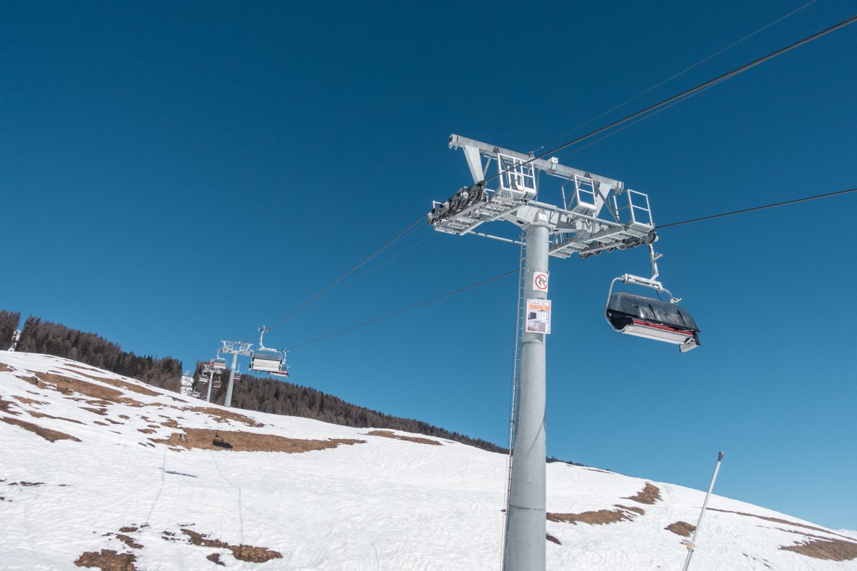 Sesselbahn Ftan-Natèas, März 2021