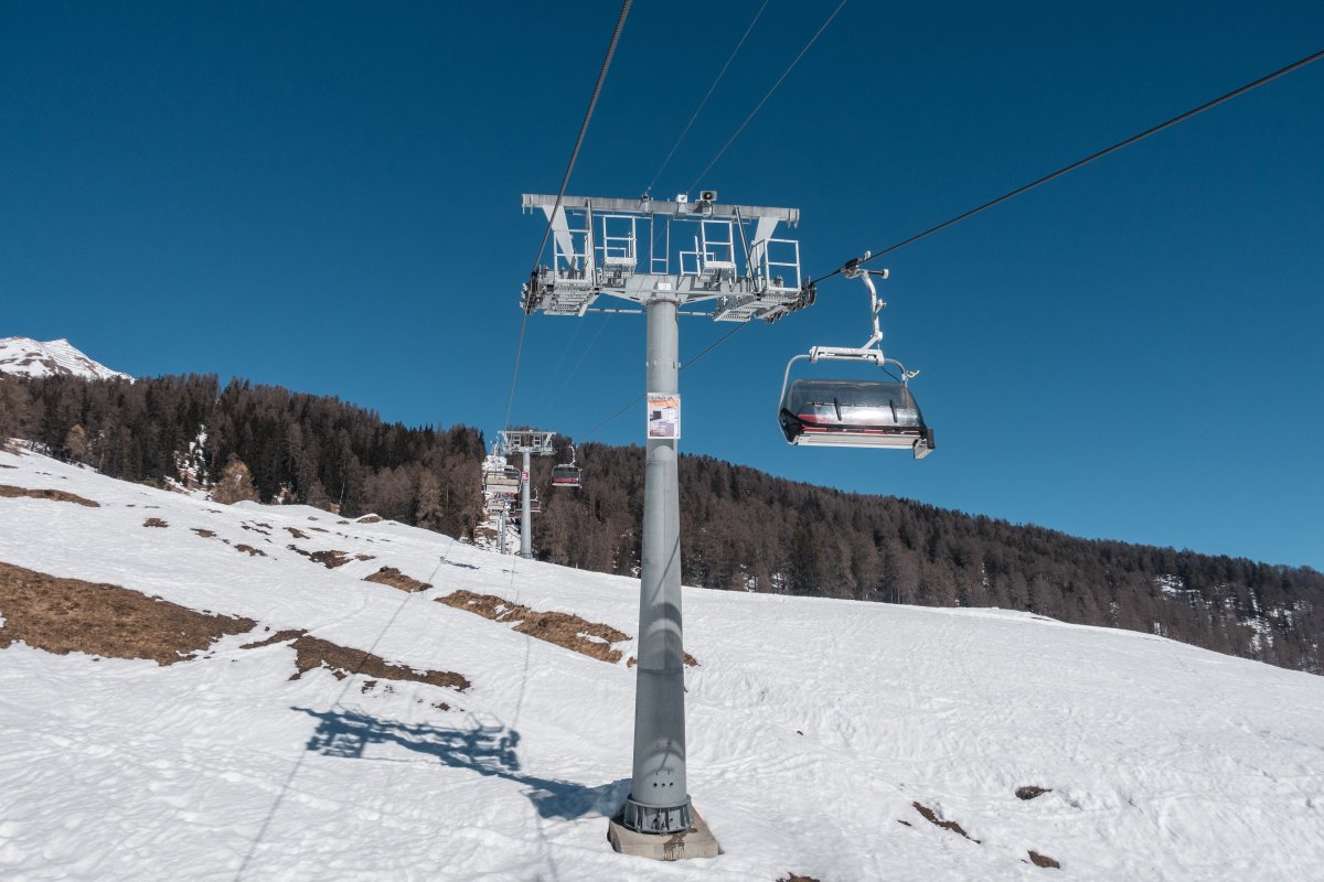 Sesselbahn Ftan-Natèas, März 2021