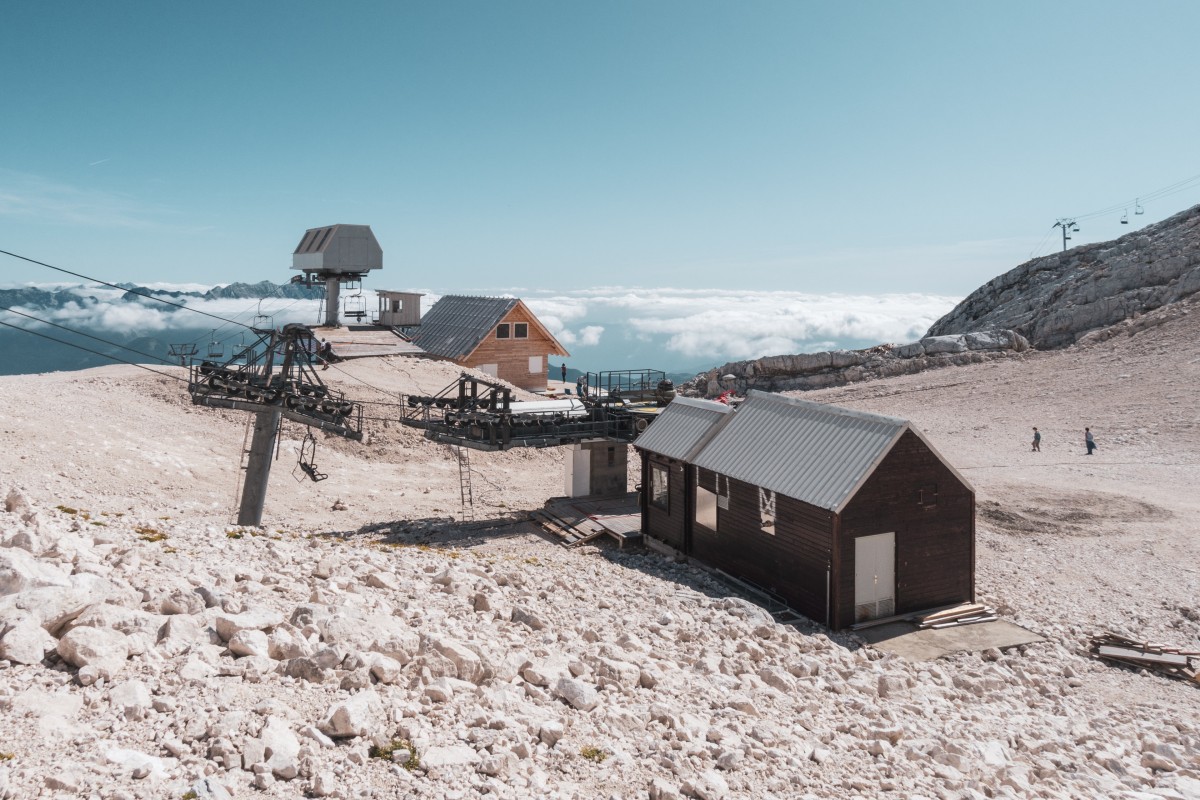 Sesselbahn im Skigebiet Kanin, September 2019