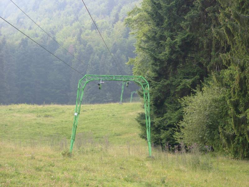 Schlepplift Sous le Mont in Tavannes, Juli 2006