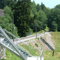Standseilbahn Ligerz-Prèles (Von Roll), Juli 2006